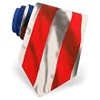 Men's Long May She Wave Tie by Fun Ties in Multicolor