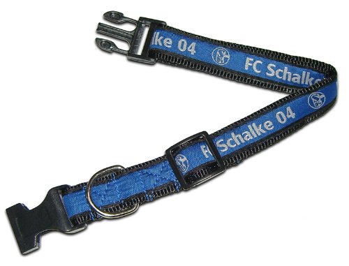 Trade Con Hundehalsband klein FC Schalke 04, Blau/Weiss, 30-45 cm lang
