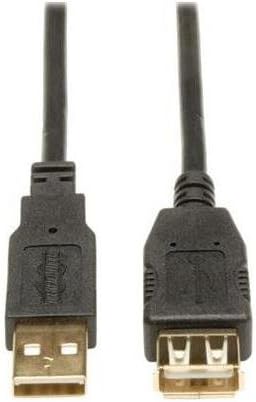 Tripp Lite U024-016 16-ft. USB 2.0 Gold Extension Cable (USB A M/F) - NEW - Retail - U024-016