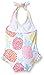Gymboree Girls' Baby White Halter Swimsuit with Pineapple Print