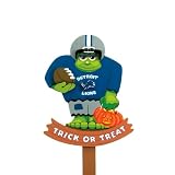 Pack of 2 NFL Detroit Lions Frankenstein Halloween Wooden Lawn Stakes 30"