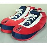 Los Angeles Angels MLB Wrapped Logo Plush Sneaker Slippers - XL