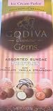 Godiva Chocolatier Gems....Assorted Sundae Truffles...Milk Chocolate...Dark Vanilla...Milk Strawberry....6.2 oz. bag