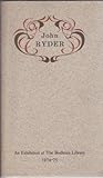 John Ryder : designer & art director for the Bodley Head