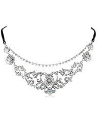 Betsey Johnson "Stone & Pearl" Crystal Necklace, 19"