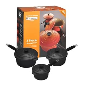 3 Piece Set Satin Black