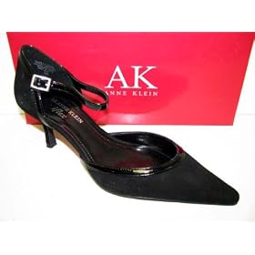 Women's AK Anne Klein Pumps, Anticipate - Black Suede