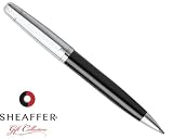 Sheaffer 500 Black Barrel / Bright Chrome Cap Ballpoint Pen