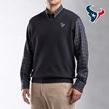 Cutter & Buck Houston Texans Men's Journey Supima Flatback Sweater Vest Extra Large