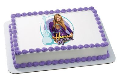 Hannah Montana Popstar Birthday Cake Edible Image