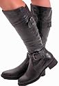 EyeCatchShoes - Madison Biker Style Faux Leather Boots