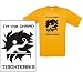 Sport - T-Shirt ( TISCHTENNIS ) (Farbe schwarz) (Größe M)