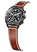 Bulova Men's 'Classic' Quartz Stainless Steel and Leather Watch, Color:Brown (Model: 98B245)