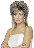 Womens STD- 80s Sprayed Wig in Mixed Blonde