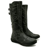 Produkt-Bild: Spy Love Buy Kunstleder Stiefel Biker Twin Buckle Damen "Audrey"