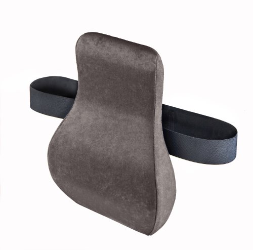 EasyBack Cushion - Provides True Back and Lumbar Support for the Office, Car and Plane, color Taupe.