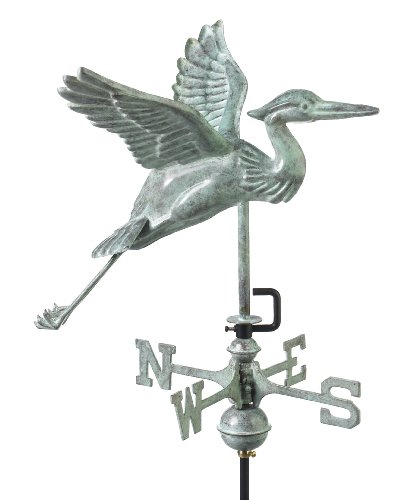 Good Directions 8805V1 Blue Heron Cottage-Size Weathervane, Blue Verde