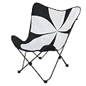 Butterfly Chair Flower Petal Black/White