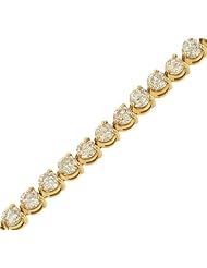 3 prong Round Diamond Tennis Bracelet Diamond 10.00ct