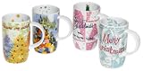 Rosanna A Groovy Kind of Christmas Mugs, Set of 4