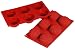 Fat Daddio's Co-Mmercial 3.89-Ounce Silicone Bakeware, Dahlia