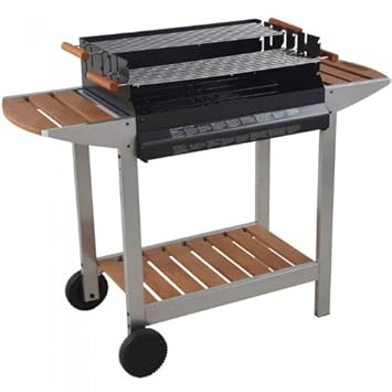 barbecue charbon grande surface de cuisson