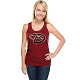 Arizona Diamondbacks Women's Nike Crimson Ribbed Team Logo Tank Top