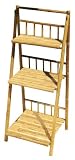 New Creative - Naturally Modern Bamboo 3-Tiered Folding Shelf