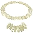 HinsonGayle "Stonehenge" Ultra-Luster White Biwa Pearl Necklace