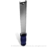 Microplane 40221 Classic Series Medium Ribbon Grater with Blue Handle