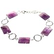 EXP Handmade Amethyst & Silver Bracelet