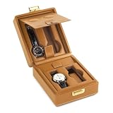 Scatola del Tempo 2+2 4 Watch Leather Collectors Travel Case