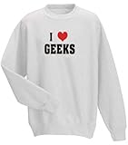I Love/Heart Geeks Adult Sweatshirt (Crewneck) Various Colors