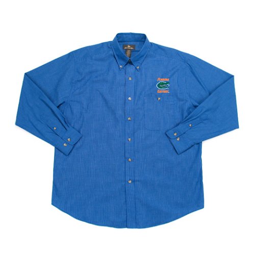 Antigua University of Florida Matrix Mini Check Long Sleeve Shirt