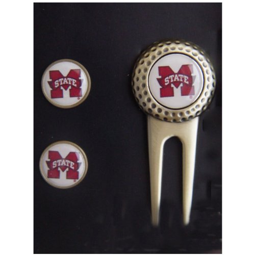 Mississippi State Bulldogs Divot Golf Ball 2 Marker Set