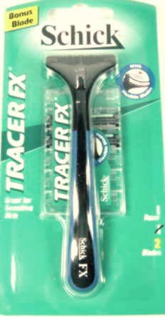 Schick Tracer FX Razor Handle-with 2 refill blades