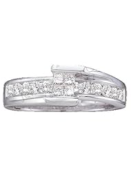 0.50CTW PRINCESS ROUND DIAMOND LADIES INVISIBLE RING
