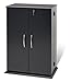 Prepac Locking Media  Storage Cabinet, Black