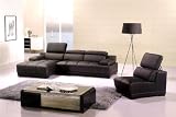 3pc Modern Sectional Leather Sofa Set #AM-L328-BK 3pc Modern Sectional Leather Sofa Set #AM-L328-BK