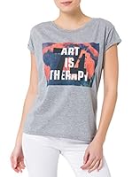 Cross Camiseta Manga Corta (Gris Jaspeado)