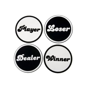 Wanted Coaster Set Gambling PVC