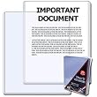 BCW 8.5 x 11 - Document Topload Holder - 25&nbsp;Holders&nbsp;per&nbsp;Pack (Quantity of 100)