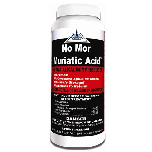 No Mor Muriatic Acid Pool pH Reducer 2.5 lbs No Mor Muriatic Acid Pool pH Reducer 2.5 lbs
