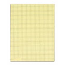 TOPS Quadrille Pads, 4 Squares per Inch, 8.5 x 11 Inches, Medium Weight, 50 Sheets per Pad, 12-Count, Canary, (3313)