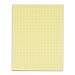TOPS Quadrille Pads, 4 Squares per Inch, 8.5 x 11 Inches, Medium Weight, 50 Sheets per Pad, 12-Count, Canary, (3313)