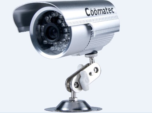 Coomatec THG Silver DVR 32GB Micro SD Slot Outdoor Indoor Waterproof CCTV Digital Surveillance 10m Night Vision Camera System