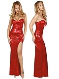 Sexy Red Metallic Valentine Gown - LARGE
