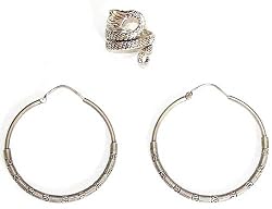 Earring and Ring Sets Sterling Silver Jewelry (erss045)