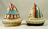 Nautical Sailing Sail Boats Shaker Set