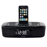 Memorex Dual Alarm Clock Radio for iPhone and iPod (Black)